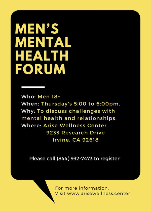 Mens Mental Health Forum Flyer